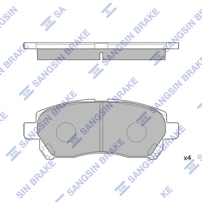 Brake Pad Set, disc brake (SP1589)
