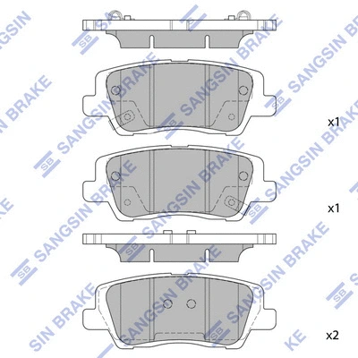Brake Pad Set, disc brake (SP1920)