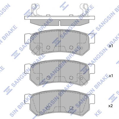 Brake Pad Set, disc brake (SP1997)