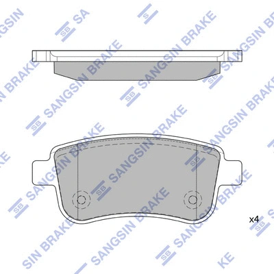 Brake Pad Set, disc brake (SP1839)