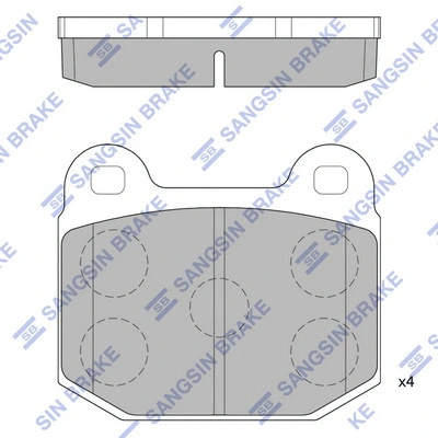 Brake Pad Set, disc brake (SP2121)