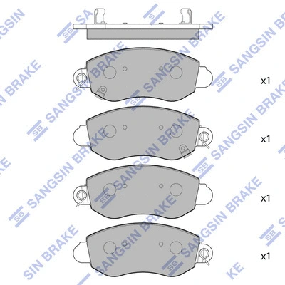 Brake Pad Set, disc brake (SP1275)