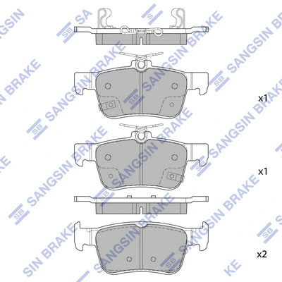 Brake Pad Set, disc brake (SP4127)