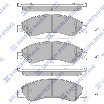 Brake Pad Set, disc brake (SP4027)