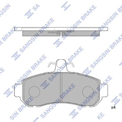 Brake Pad Set, disc brake (SP1218)