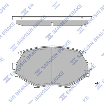 Brake Pad Set, disc brake (SP1539)