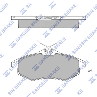 Brake Pad Set, disc brake (SP1747)