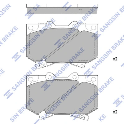 Brake Pad Set, disc brake (SP1422)