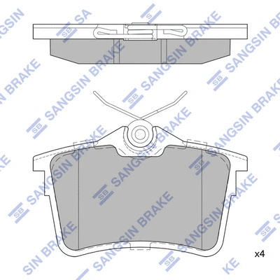 Brake Pad Set, disc brake (SP1824)