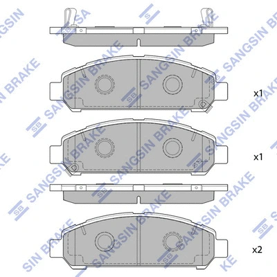 Brake Pad Set, disc brake (SP1454)