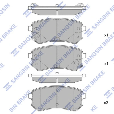 Brake Pad Set, disc brake (SP1189)
