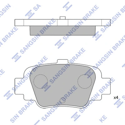Brake Pad Set, disc brake (SP1630)