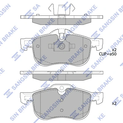 Brake Pad Set, disc brake (SP2109-F)