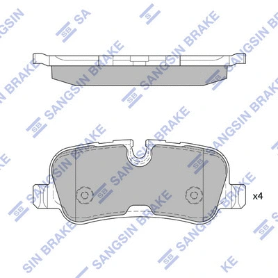Brake Pad Set, disc brake (SP2234)