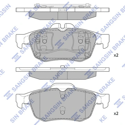 Brake Pad Set, disc brake (SP1396)