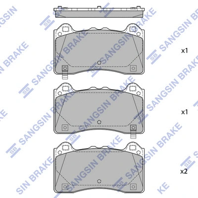 Brake Pad Set, disc brake (SP4152)