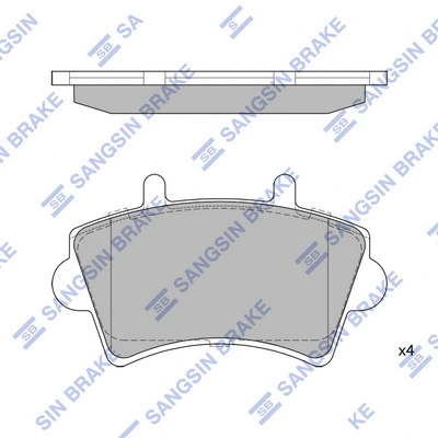 Brake Pad Set, disc brake (SP1894)