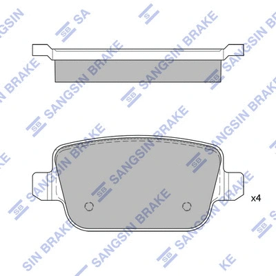 Brake Pad Set, disc brake (SP2101-R)