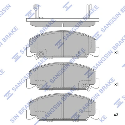 Brake Pad Set, disc brake (SP1427)
