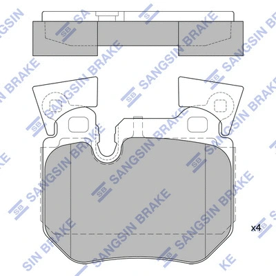 Brake Pad Set, disc brake (SP1792)