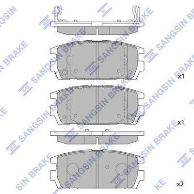 Brake Pad Set, disc brake (SP1098)