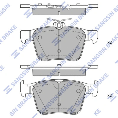 Brake Pad Set, disc brake (SP4521)