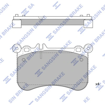 Brake Pad Set, disc brake (SP1954)