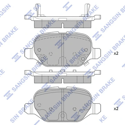 Brake Pad Set, disc brake (SP4151)
