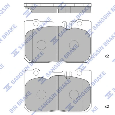 Brake Pad Set, disc brake (SP4159)