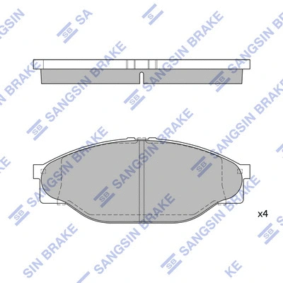 Brake Pad Set, disc brake (SP1139)