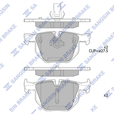 Brake Pad Set, disc brake (SP2157)