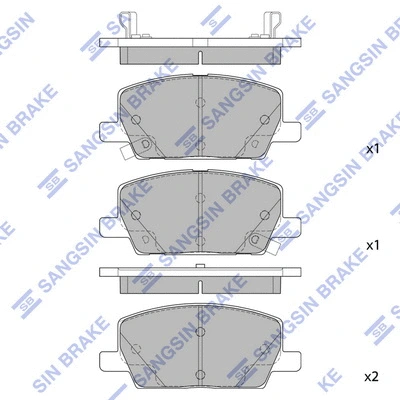 Brake Pad Set, disc brake (SP4285)