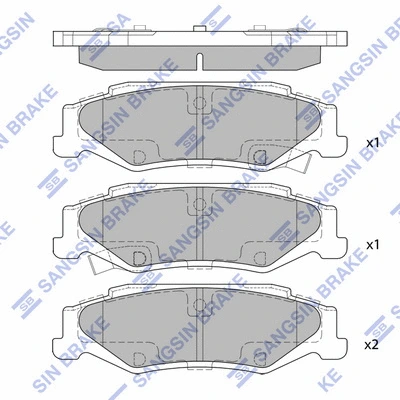 Brake Pad Set, disc brake (SP4303)
