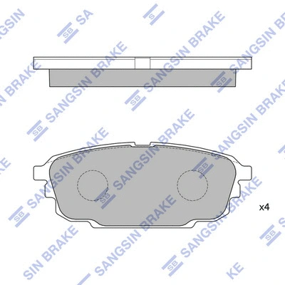 Brake Pad Set, disc brake (SP4266)