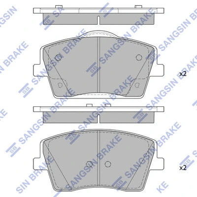 Brake Pad Set, disc brake (SP4357)