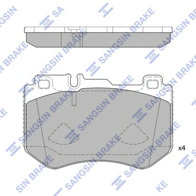 Brake Pad Set, disc brake (SP4192)