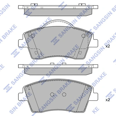Brake Pad Set, disc brake (SP2588)