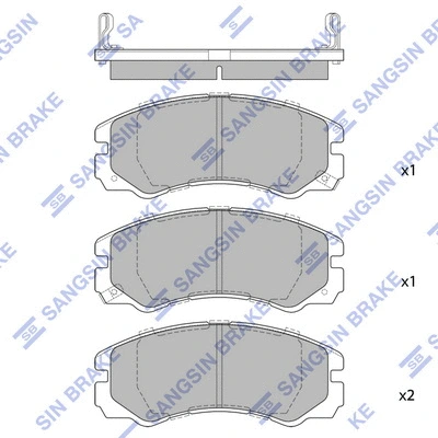 Brake Pad Set, disc brake (SP1267)