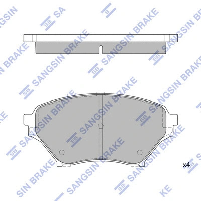 Brake Pad Set, disc brake (SP1524)