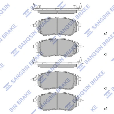 Brake Pad Set, disc brake (SP1534)