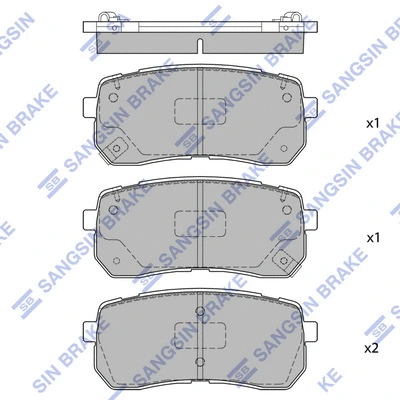 Brake Pad Set, disc brake (SP1691)