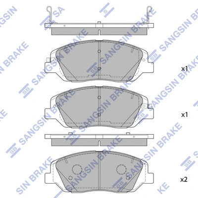 Brake Pad Set, disc brake (SP4102)