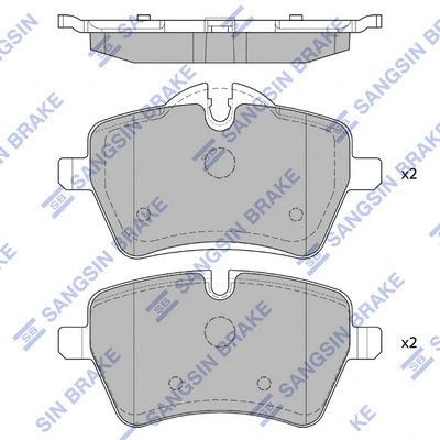 Brake Pad Set, disc brake (SP1799)