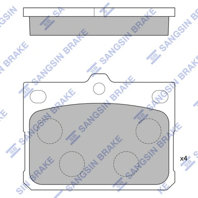 Brake Pad Set, disc brake (SP1726)