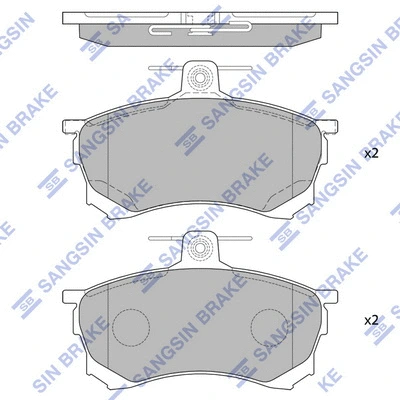 Brake Pad Set, disc brake (SP4051)