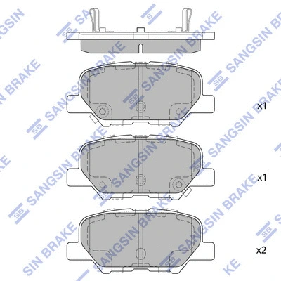 Brake Pad Set, disc brake (SP1731)