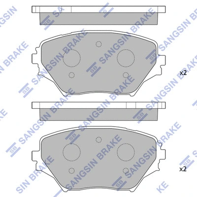 Brake Pad Set, disc brake (SP1233)