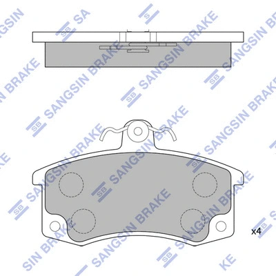 Brake Pad Set, disc brake (SP1181)