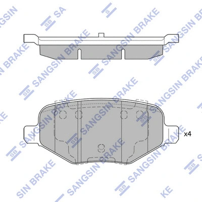 Brake Pad Set, disc brake (SP1621)