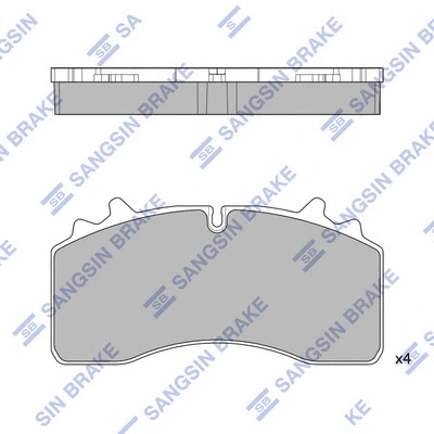 Brake Pad Set, disc brake (SP1607)